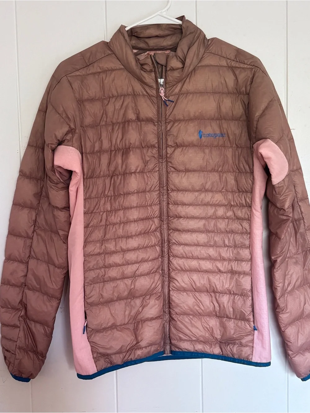 Cotopaxi Fuego LT 950 Fill Down Jacket Women’s Medium M Taupe Pink Lightweight - Picture 2 of 6